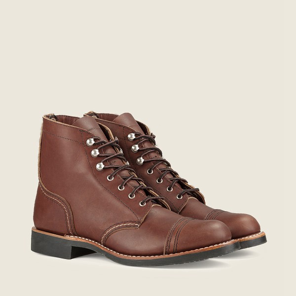 Red Wing Heritage Boots Womens Brown - Iron Ranger - Short Harness Leather - 9751634-NH